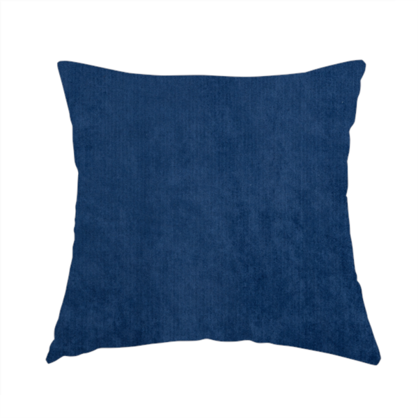 Maputo Flat Soft Chenille Navy Blue Colour Upholstery Fabric CTR-2109 - Handmade Cushions