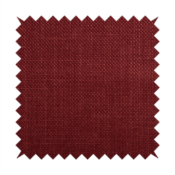 Narvik Weave Textured Water Repellent Treated Material Red Colour Upholstery Fabric CTR-2110 - Handmade Cushions