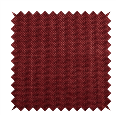 Narvik Weave Textured Water Repellent Treated Material Red Colour Upholstery Fabric CTR-2110 - Handmade Cushions