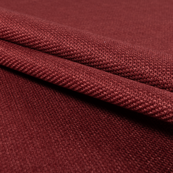 Narvik Weave Textured Water Repellent Treated Material Red Colour Upholstery Fabric CTR-2110 - Handmade Cushions