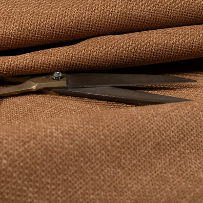 Narvik Weave Textured Water Repellent Treated Material Orange Colour Upholstery Fabric CTR-2112 - Roman Blinds