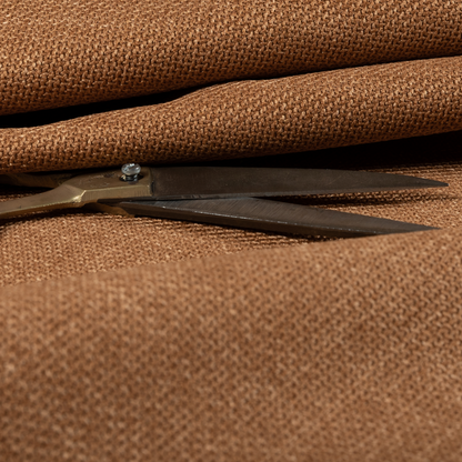 Narvik Weave Textured Water Repellent Treated Material Orange Colour Upholstery Fabric CTR-2112 - Made To Measure Curtains