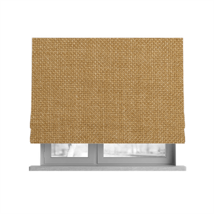 Narvik Weave Textured Water Repellent Treated Material Yellow Colour Upholstery Fabric CTR-2113 - Roman Blinds