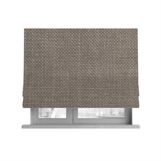 Narvik Weave Textured Water Repellent Treated Material Light Brown Colour Upholstery Fabric CTR-2115 - Roman Blinds