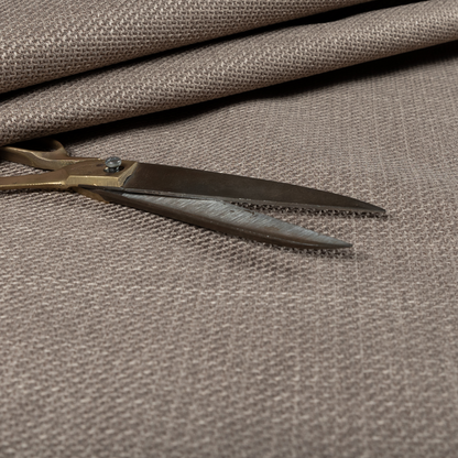 Narvik Weave Textured Water Repellent Treated Material Light Brown Colour Upholstery Fabric CTR-2115 - Roman Blinds