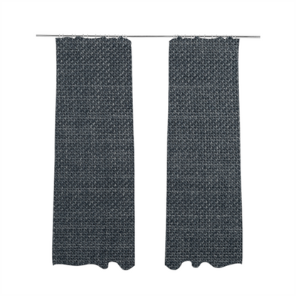 Narvik Weave Textured Water Repellent Treated Material Grey Charcoal Colour Upholstery Fabric CTR-2120 - Made To Measure Curtains