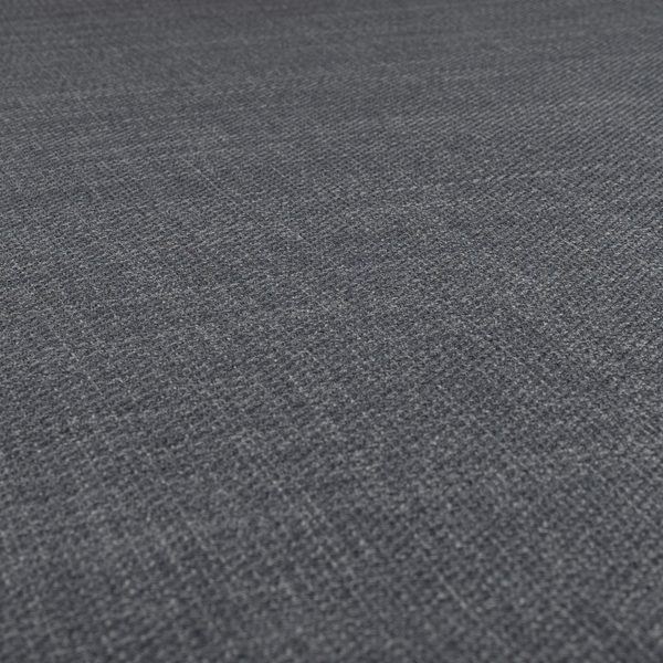 Narvik Weave Textured Water Repellent Treated Material Grey Charcoal Colour Upholstery Fabric CTR-2120 - Roman Blinds