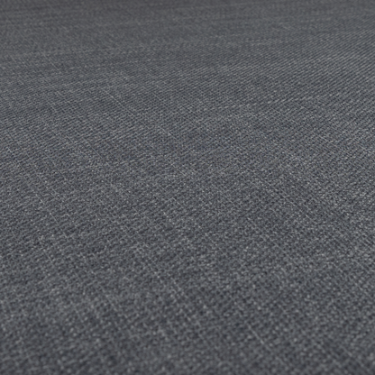 Narvik Weave Textured Water Repellent Treated Material Grey Charcoal Colour Upholstery Fabric CTR-2120 - Roman Blinds