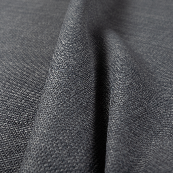 Narvik Weave Textured Water Repellent Treated Material Grey Charcoal Colour Upholstery Fabric CTR-2120 - Roman Blinds