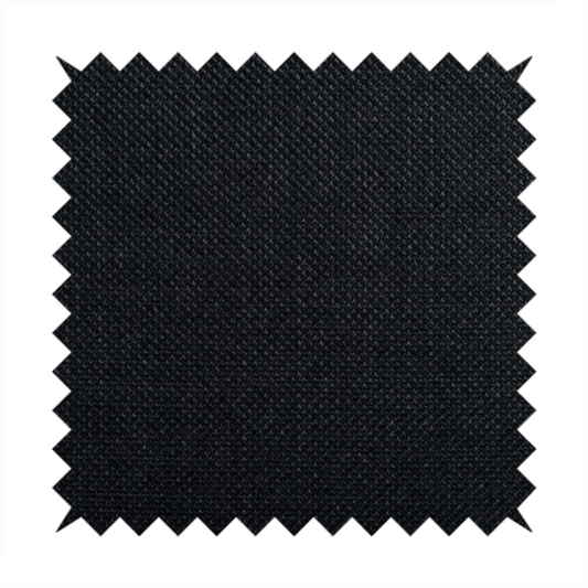 Narvik Weave Textured Water Repellent Treated Material Black Colour Upholstery Fabric CTR-2121