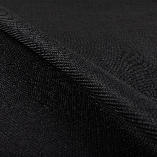 Narvik Weave Textured Water Repellent Treated Material Black Colour Upholstery Fabric CTR-2121 - Handmade Cushions