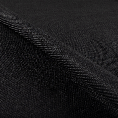 Narvik Weave Textured Water Repellent Treated Material Black Colour Upholstery Fabric CTR-2121