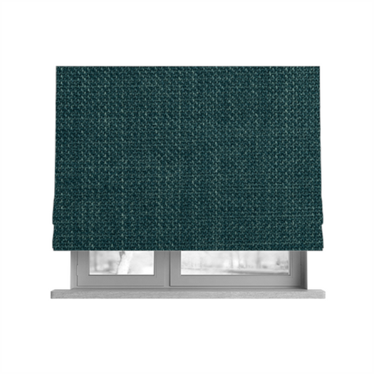 Narvik Weave Textured Water Repellent Treated Material Emerald Green Colour Upholstery Fabric CTR-2123 - Roman Blinds