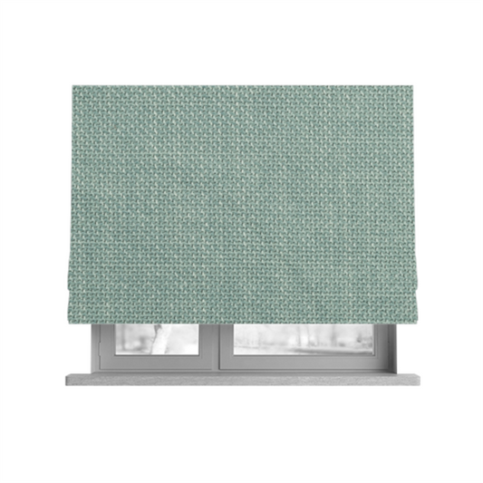 Narvik Weave Textured Water Repellent Treated Material Mint Green Colour Upholstery Fabric CTR-2124 - Roman Blinds