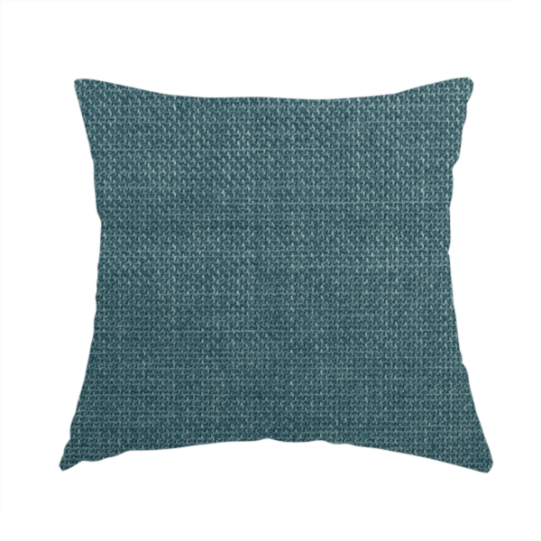 Narvik Weave Textured Water Repellent Treated Material Teal Blue Colour Upholstery Fabric CTR-2125 - Handmade Cushions