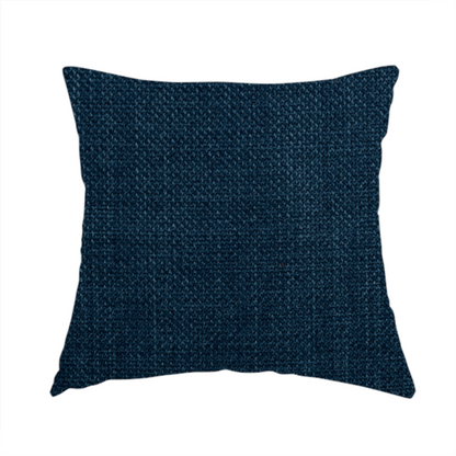 Narvik Weave Textured Water Repellent Treated Material Denim Blue Colour Upholstery Fabric CTR-2127 - Handmade Cushions