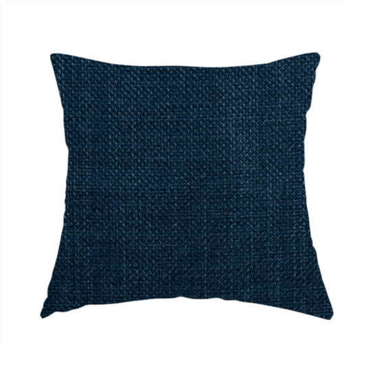 Narvik Weave Textured Water Repellent Treated Material Denim Blue Colour Upholstery Fabric CTR-2127 - Handmade Cushions