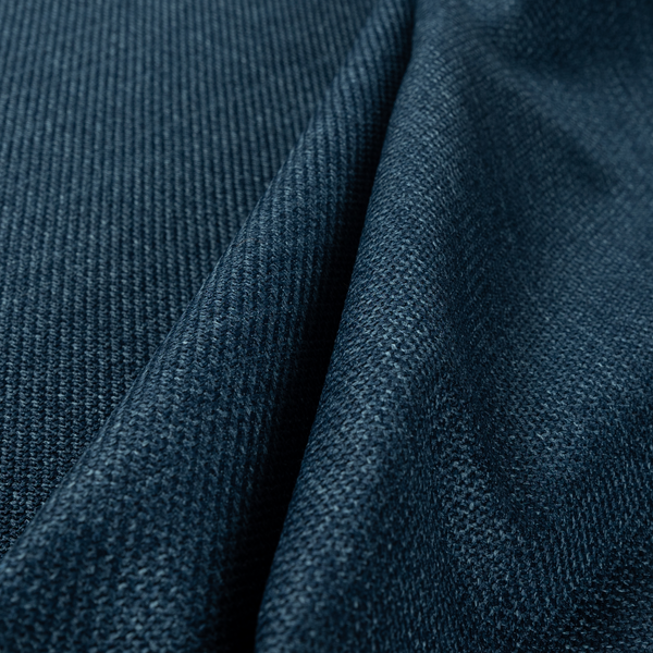 Narvik Weave Textured Water Repellent Treated Material Denim Blue Colour Upholstery Fabric CTR-2127 - Roman Blinds