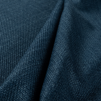 Narvik Weave Textured Water Repellent Treated Material Denim Blue Colour Upholstery Fabric CTR-2127 - Roman Blinds