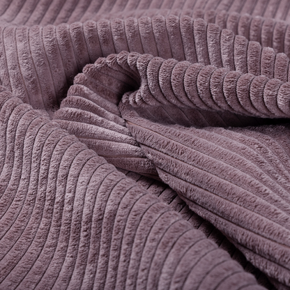 Denver Striped Corduroy Lavender Upholstery Fabric CTR-2128 - Roman Blinds