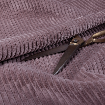 Denver Striped Corduroy Lavender Upholstery Fabric CTR-2128 - Handmade Cushions