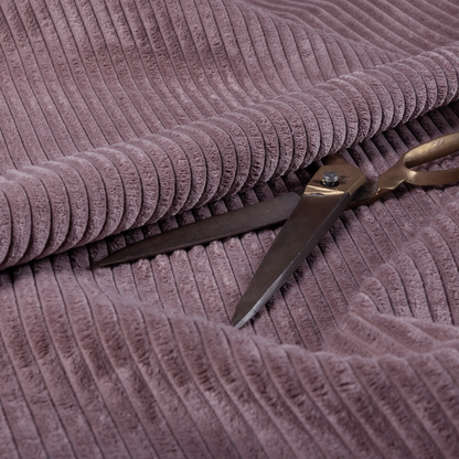 Denver Striped Corduroy Lavender Upholstery Fabric CTR-2128