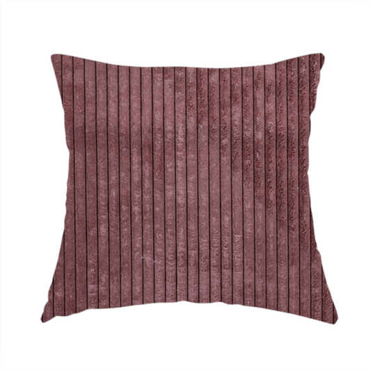Denver Striped Corduroy Pink Upholstery Fabric CTR-2129 - Handmade Cushions