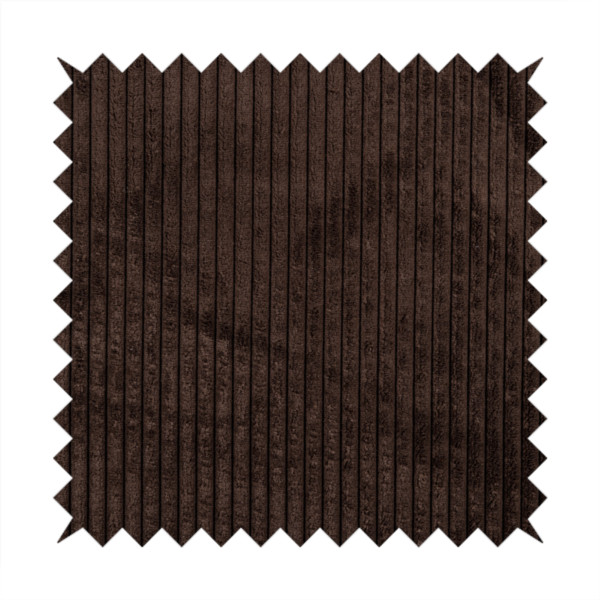 Denver Striped Corduroy Brown Upholstery Fabric CTR-2130