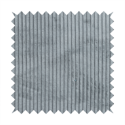 Denver Striped Corduroy Light Blue Upholstery Fabric CTR-2131
