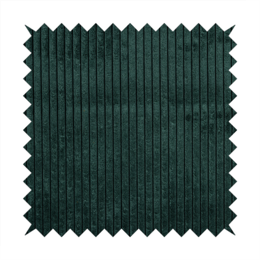 Denver Striped Corduroy Dark Green Upholstery Fabric CTR-2134