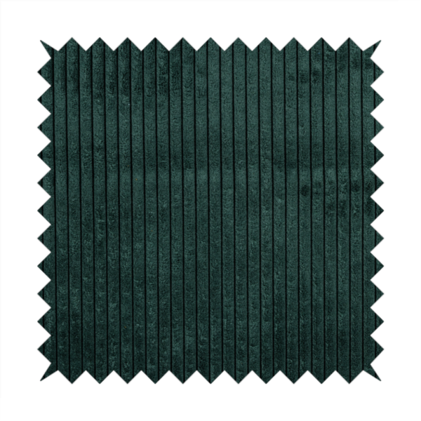 Denver Striped Corduroy Dark Green Upholstery Fabric CTR-2134 - Made To Measure Curtains