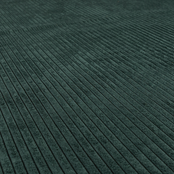 Denver Striped Corduroy Dark Green Upholstery Fabric CTR-2134