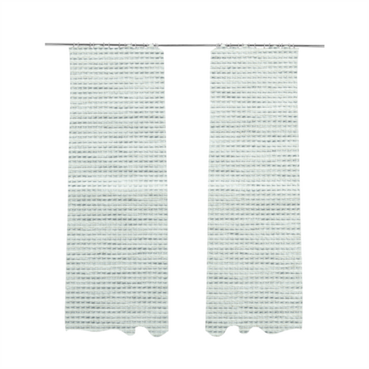 Kampala Basket Weave Textured White Colour Upholstery Fabric CTR-2136 - Made To Measure Curtains