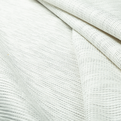 Kampala Basket Weave Textured White Colour Upholstery Fabric CTR-2136 - Made To Measure Curtains