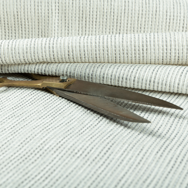 Kampala Basket Weave Textured White Colour Upholstery Fabric CTR-2136 - Handmade Cushions