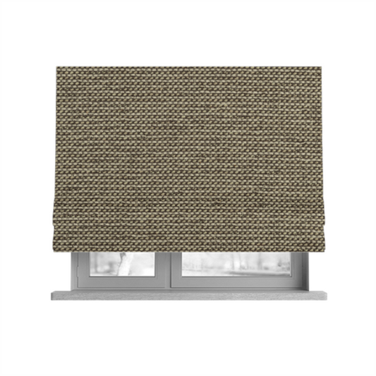 Kampala Basket Weave Textured Beige Colour Upholstery Fabric CTR-2137 - Roman Blinds