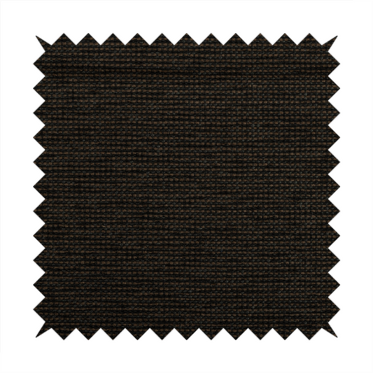 Kampala Basket Weave Textured Brown Colour Upholstery Fabric CTR-2138