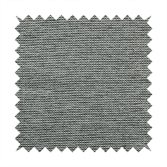 Kampala Basket Weave Textured White Silver Colour Upholstery Fabric CTR-2139