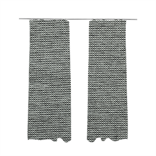 Kampala Basket Weave Textured White Silver Colour Upholstery Fabric CTR-2139 - Made To Measure Curtains