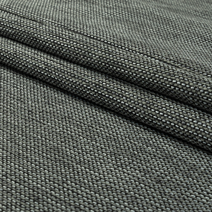 Kampala Basket Weave Textured Silver Colour Upholstery Fabric CTR-2140