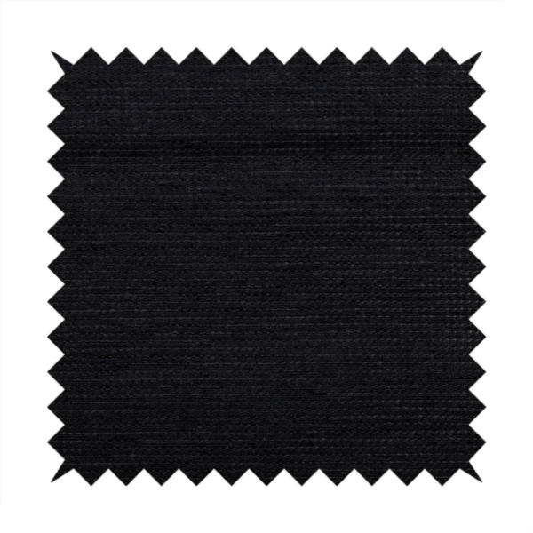 Kampala Basket Weave Textured Black Colour Upholstery Fabric CTR-2142 - Made To Measure Curtains