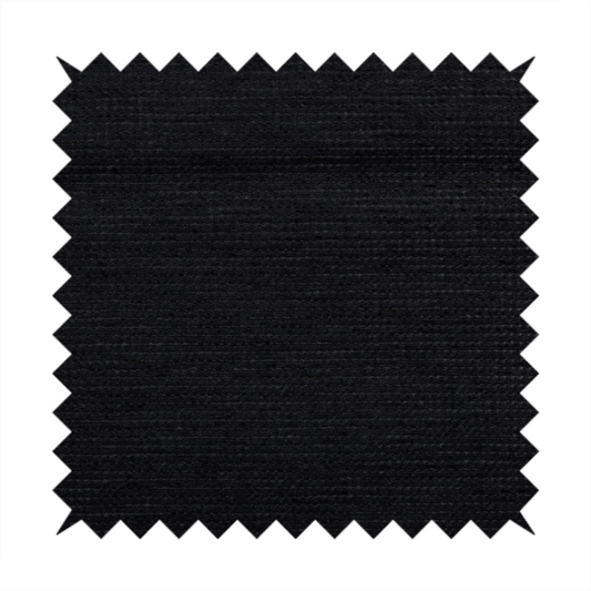 Kampala Basket Weave Textured Black Colour Upholstery Fabric CTR-2142