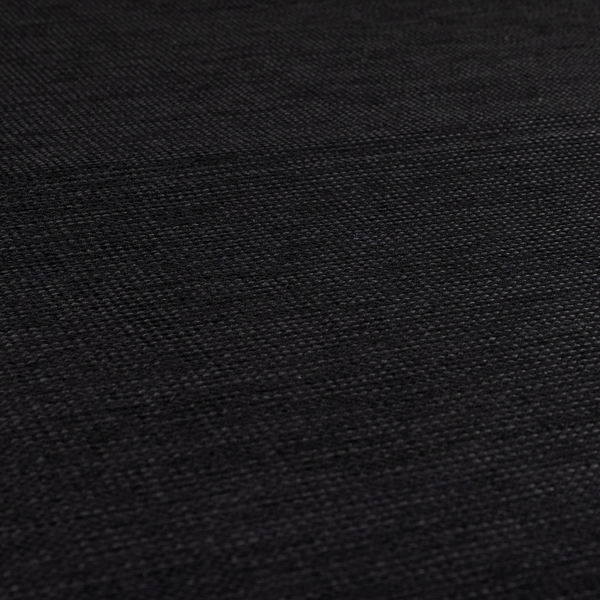 Kampala Basket Weave Textured Black Colour Upholstery Fabric CTR-2142 - Roman Blinds