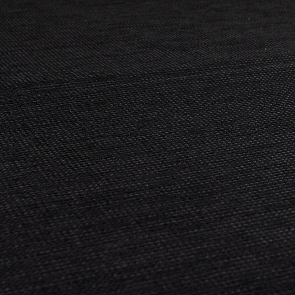 Kampala Basket Weave Textured Black Colour Upholstery Fabric CTR-2142 - Made To Measure Curtains