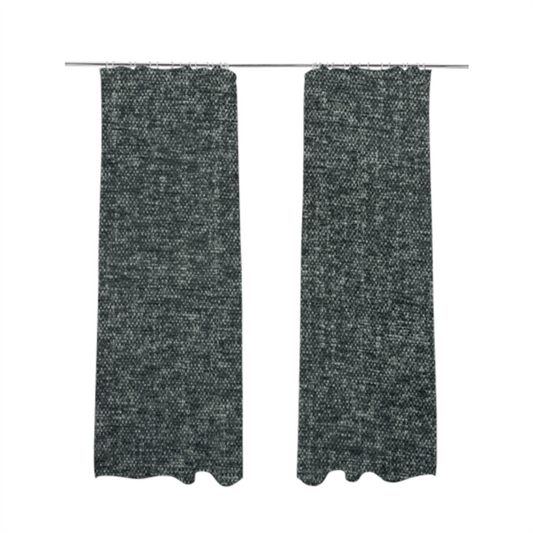 Nairobi Soft Textured Chenille Black Colour Upholstery Fabric CTR-2143 - Made To Measure Curtains