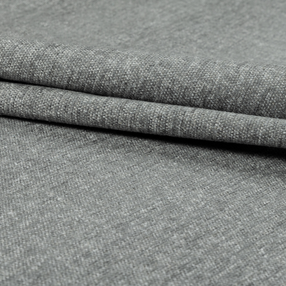 Nairobi Soft Textured Chenille Charcoal Colour Upholstery Fabric CTR-2144 - Roman Blinds