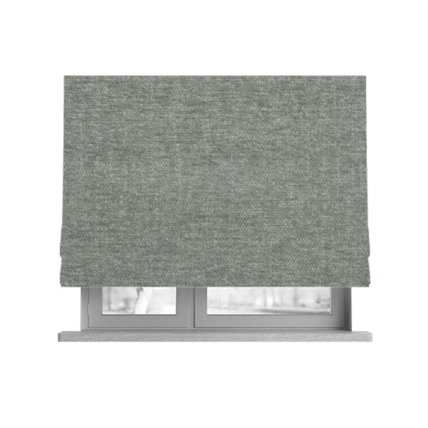 Nairobi Soft Textured Chenille Grey Colour Upholstery Fabric CTR-2145 - Roman Blinds