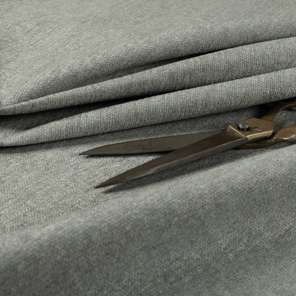 Nairobi Soft Textured Chenille Grey Colour Upholstery Fabric CTR-2145 - Made To Measure Curtains