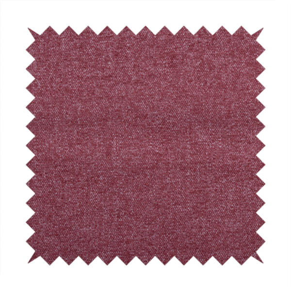 Nairobi Soft Textured Chenille Raspberry Red Colour Upholstery Fabric CTR-2149 - Handmade Cushions