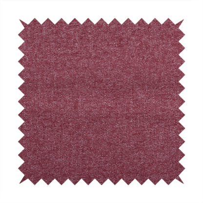 Nairobi Soft Textured Chenille Raspberry Red Colour Upholstery Fabric CTR-2149 - Handmade Cushions